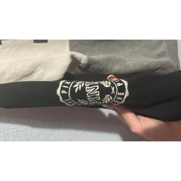 Grey and WhIt Pink Victoria Secret Sweater - Picture 3 of 8